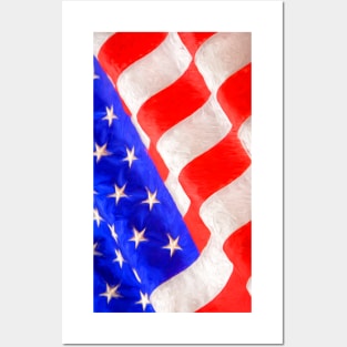 American Flag Posters and Art